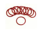 Unique Bargains 10 x Industrial Flexible Red Rubber O Ring Seal Gasket 35mm x 3mm x 29mm