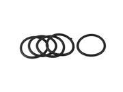 Unique Bargains 5 Pcs 43mm x 3.5mm x 36mm Flexible Rubber O Ring Seal Washer Blac