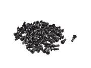 Unique Bargains 100 x PCB 5.5mm Push in Height Nylon Clips Fasteners Rivets Black