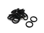Unique Bargains 20Pcs Mechanical Black O Rings Oil Seal Washers 25mm x 18mm x 3.5mm