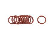 Unique Bargains 26mm x 3mm Silicone O Ring Oil Sealing Washers Grommets Dark Red 10 Pcs