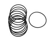 Unique Bargains 10 Pcs Metric 62mm OD 2.5mm Thick Industrial Rubber O Ring Seal Black