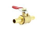 Unique Bargains 8mm 180 Degree Rotating Handle Brass Flow Shut Off Control Brass Ball Valve