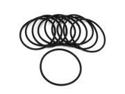 Unique Bargains 10PCS Black 88mm OD 4mm Thickness Rubber O ring Oil Seal Gaskets