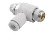 Unique Bargains 4mm OD Tube Quick Connector 10mm Male Thread Speed Control Air Valve Throttle