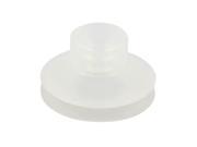 Unique Bargains Industry Vacuum Equipment Spare Part 1.6 Outside Dia Suction Cup Clear White