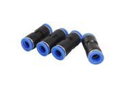 Unique Bargains Straight 8mm to 8mm Tubing Quick Fittings Joint 4 Pcs