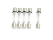 5 x Car Low Breaking Capacity Fast Blow Glass Tube Fuses 15A 6mm x 30mm