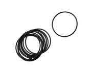 Unique Bargains 10 x Black 49mm OD 2mm Thickness Nitrile Rubber O ring Oil Seal Gaskets