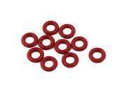 Unique Bargains 10 x Flexible Soft Rubber O Ring Seal Washers Replacement Red 12mm x 3mm
