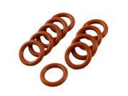 Unique Bargains 10 x Red Silicone O Ring Oil Seals Gaskets Washers 14mm x 2.5mm