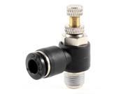 Unique Bargains 9.7mm Threaded Air Flow Speed Controller Valve Quick Fitting for 6mm Tube