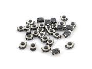 30pcs 4mm x 3mm Round Pushbutton Momentary SMD SMT Tactile Tact Switch