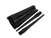 Unique Bargains 10pcs 6 Black Plastic Double Row Anti Static Static Away Brushes