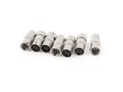 Unique Bargains 7 Pcs F Type Male to PAL Female Jack M F Adapter RF Antenna Coaxial Connector