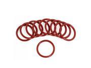 Unique Bargains 10 x Red Rubber 32mm x 3mm x 26mm Oil Seal O Rings Gaskets Washers