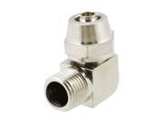 Unique Bargains 9mm Male Thread 90 Degree Elbow Quick Connector for 3mm x 4mm Tube