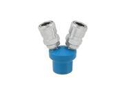 Unique Bargains Multi 2 Way Air Pass Quick Coupling Adapter Connector