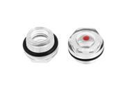 2pcs O Ring 3 8 PT Thread Oil Level Sight Glass Clear for Air Compressor