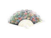 Colorful Floral Print Small Folding Hand Fan for Ladies