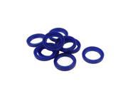 Unique Bargains 10 Pieces 33mm x 25mm x 6mm Copper Washer Rubber Blue Seal Ring