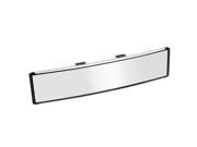 Black Rectangle Curve Rear View Mirror 300mm x 65mm for Auto Interior