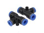 Unique Bargains Pneumatic 6mm to 8mm One Touch Fittings Connector 2 Pcs