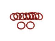 Unique Bargains 10 Pcs 22mm Outside Dia 3mm Thick Filter Rubber O Ring Seal Washers Red