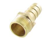 Unique Bargains 16.2mm OD Threaded 12mm Pneumatic Air Gas Hose Barbed Fitting Coupling