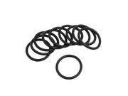 10 Pcs Black Silicone O ring Oil Sealing Washer Grommet 36mm x 3.5mm