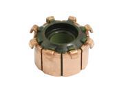 10mm Height 15mm OD 8 Gear Tooth Copper Shell Mounted On Armature Commutator