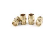 Unique Bargains 4PCS 1 4PT to 1 4PT Thread Pipe Water Heating Hex Nipple Connector Reducing