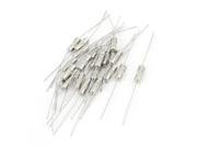 Unique Bargains 20pcs AC 250V 0.5A 4x11mm Fast blow Acting Axial Lead Ceramic Fuse