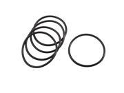Unique Bargains 5 Pcs 70mm Outer Dia 3.5mm Thickness Rubber Oil Seal O Ring Gaskets Black