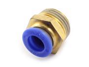Unique Bargains 1 2PT Male Thread to 10mm OD Push in Pipe Hose Air Pneumatic Quick Coupler