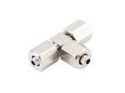 Unique Bargains Pneumatic T Shape Fitting Quick Joint Connector for 4mmx2.5mm Air Pipe
