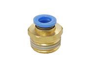 Unique Bargains Pneumatic Adapter Connector 8 x 20 mm Push In Fitting