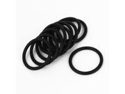 30mm Inner Dia 3mm Thick Rubber O ring Oil Seal Gaskets Black 10pcs