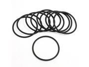 Unique Bargains Black Silicone O ring Oil Sealing Washer Grommet 46mm x 2.4mm 10Pcs