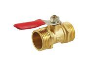 Unique Bargains Pneumatic Fitting 1 2 PT 20mm Male Thread Pipe Connector Ball Valve