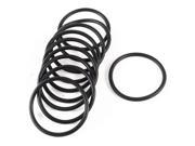 Unique Bargains 10 Pcs 44mm Inner Dia Black Rubber O ring Oil Seal Sealing Gaskets Washers