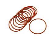 Unique Bargains 10 Pcs 62mm Outside Diameter 3mm Thickness Silicone O Ring Seal