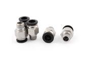 5Pcs 10mm Male Thread to 8mm Tube Hole Push In Straight Quick Fittings