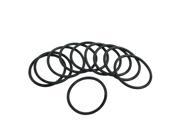 Unique Bargains 10pcs 36mm Outside Dia 2.4mm Thickness Rubber Oil Filter Seal Gaskets Black