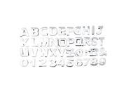 Alphabet Digit Sticker 3D English Design Car Logo Badge Set