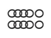 Unique Bargains 10 Pieces 8mm Inside Dia 1.8mm Thick Rubber Oil Seal Gasket O Ring