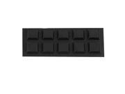 Table Chair Self Adhesive 12mmx12mmx3mm Mini Rubber Foot Pads Black 10 in 1