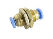 Unique Bargains 6mm to 6mm One Touch Fittings Bulkhead Union Adapter
