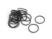 10Pairs 14mm Outside Dia 1mm Thickness Industrial Rubber O Rings Seals
