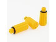 Unique Bargains 3 Pcs 0.4 Male Thread Dia Nonslip Oil Plug Dark Yellow for Air Compressor